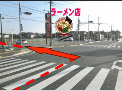 ミニストップのある交差点の写真